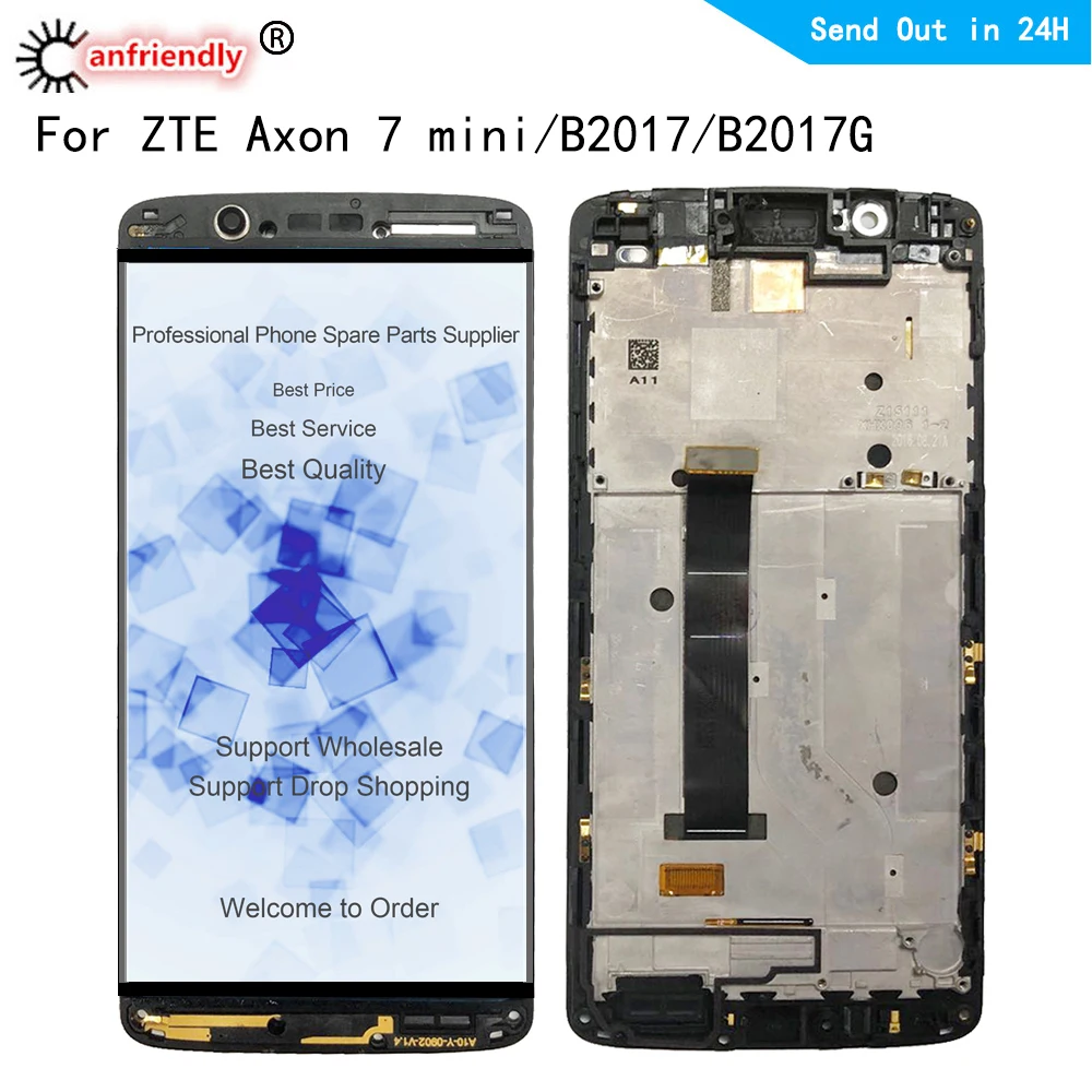 ЖК-дисплей 5 2 дюйма для ZTE Axon 7 mini B2017 B2017G Axon7mini + дигитайзер сенсорной панели с