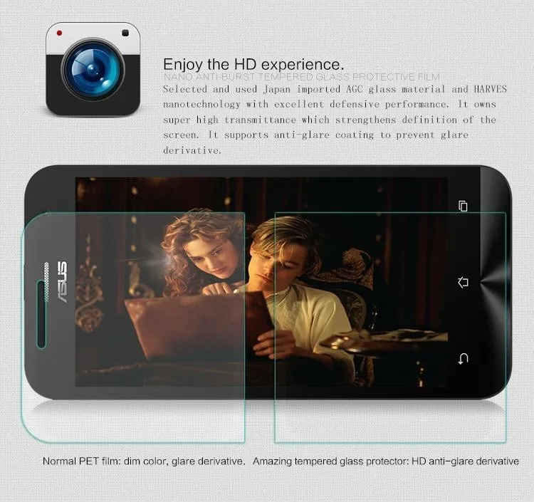 Закаленное стекло для Asus ZenFone 2 2Laser 2Mini 3 5Lite C Go Max Zoom Защитная пленка селфи|tempered glass