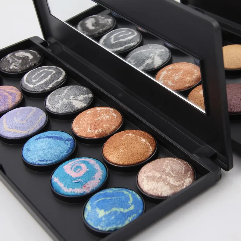 Professional Brand 12 Colors Eyeshadow Makeup Palette Baking Powder Smooth Velvet Matte Eye Shadow Kit With Mirror 30g |