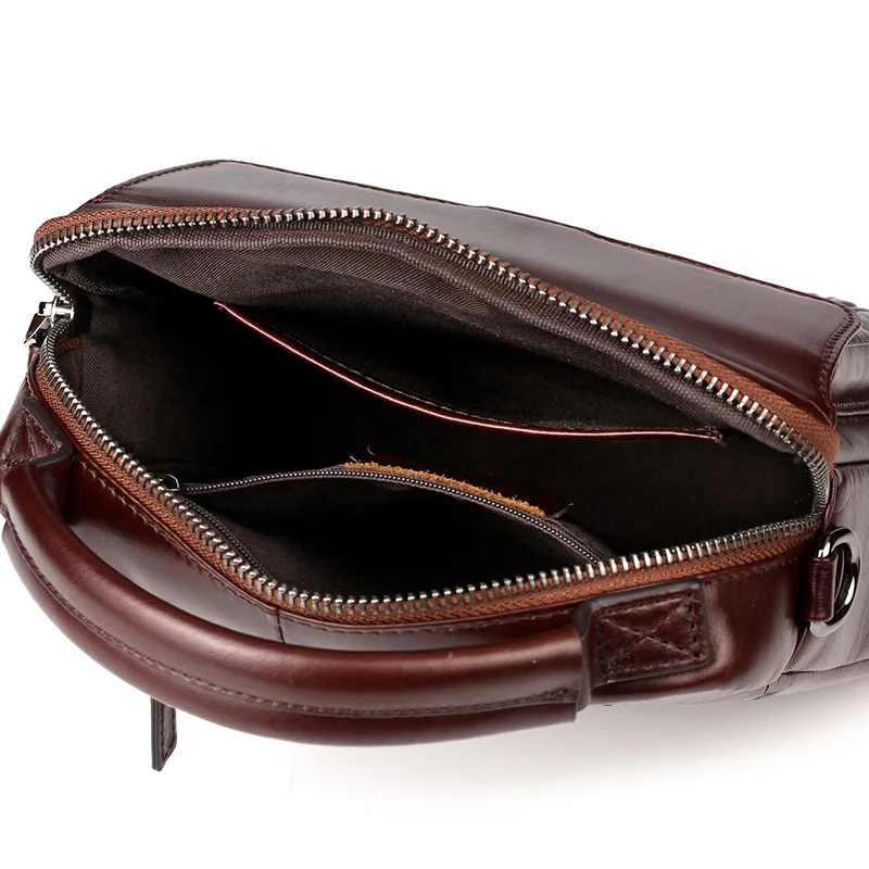 Новая мужская сумка из натуральной воловьей кожи на плечо мужской модный деловой