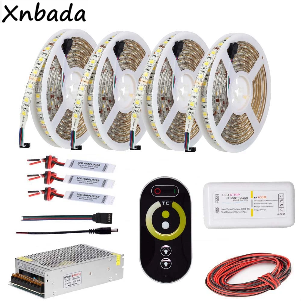 5 ~ 20 м SMD5050 Светодиодная лента цветовая температура гибкий усилитель света CT RF Led