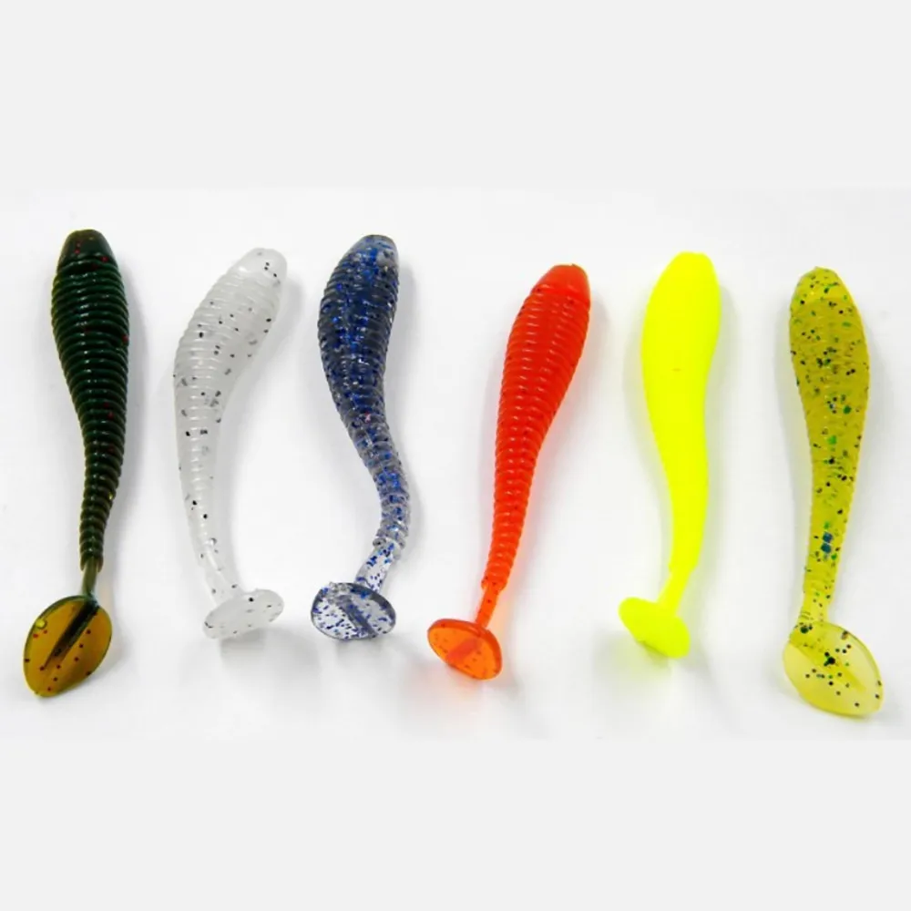 Горячая Распродажа 7 шт. супер мягкая 6 см дорожная приманка Личинки Мягкая с