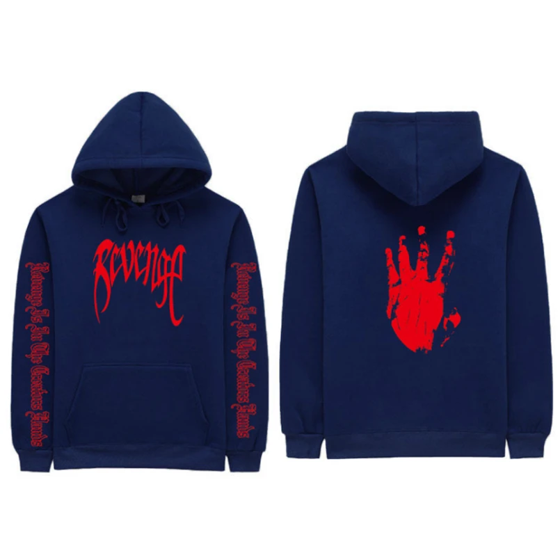 Толстовка с капюшоном 4AM Revenge толстовка буквенным принтом Xxxtentacion в стиле хип хоп