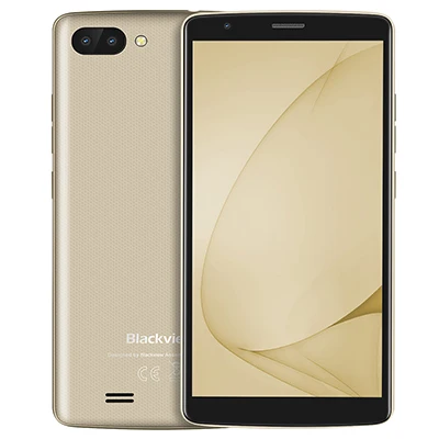 Blackview A20 смартфон 5,5 дюймов 18:9 Android Go двойная камера 1 ГБ 8 ГБ MT6580M 5MP 3g мобильный телефон