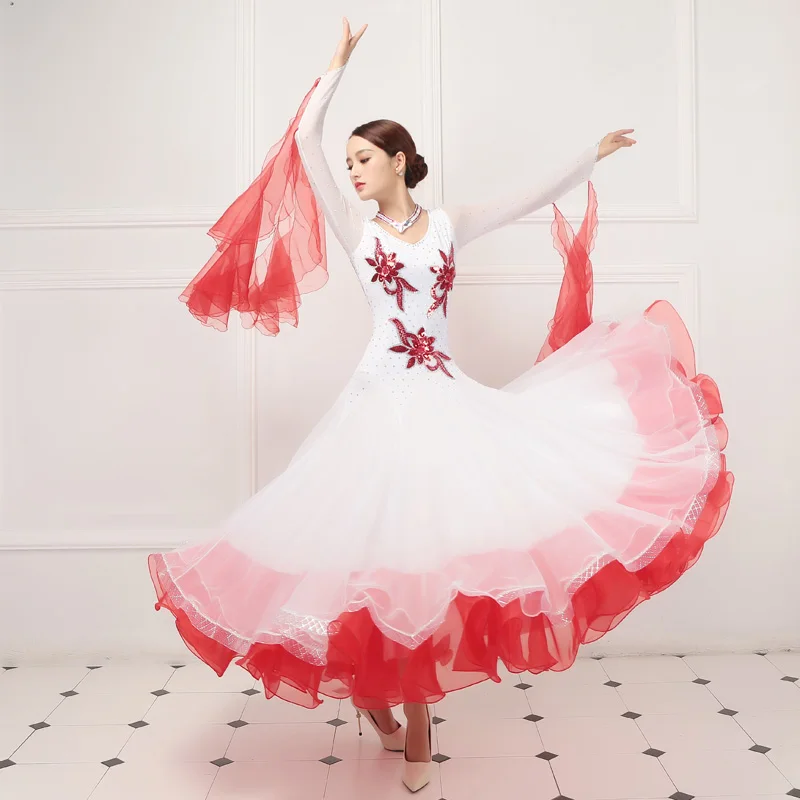 Женское танцевальное платье на заказ танцевальная одежда стандартного