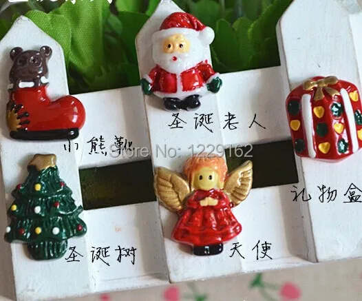 

(5pcs/set ) New arrival Christmas fridge magnet cartoon message sticker home Decor Kids toy Novelty X-max present