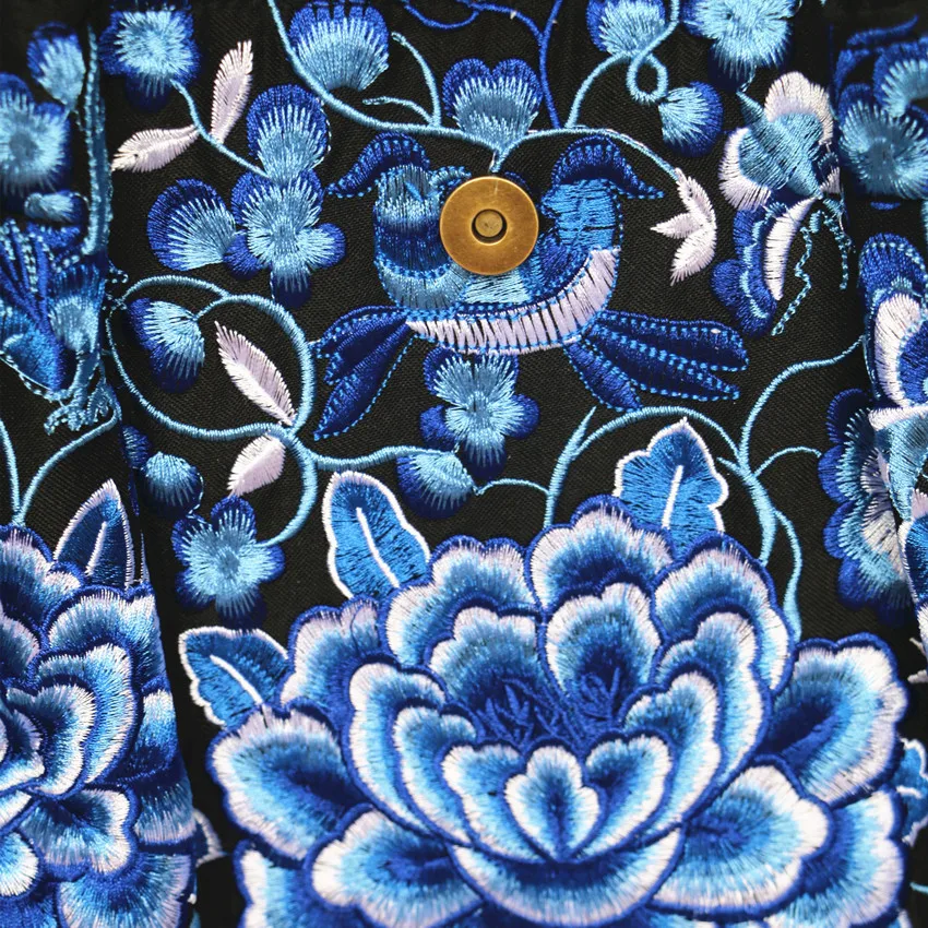 Женская Холщовая Сумка тоут с цветочной вышивкой винтажные большие сумки тоуты