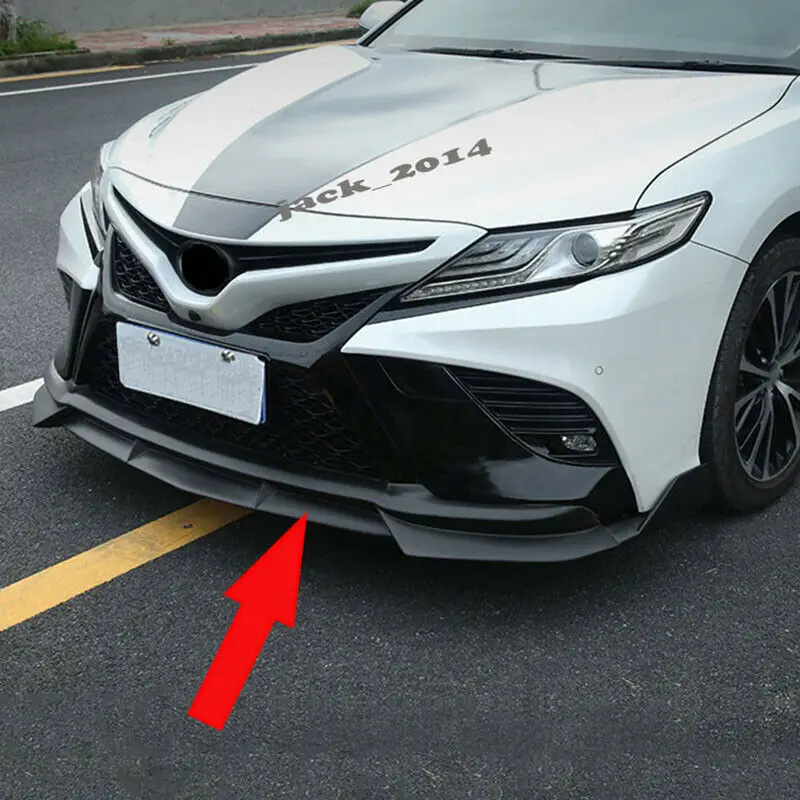 Для- Toyota Camry SE XSE sport ABS Матовый Черный передний бампер для губ накладка