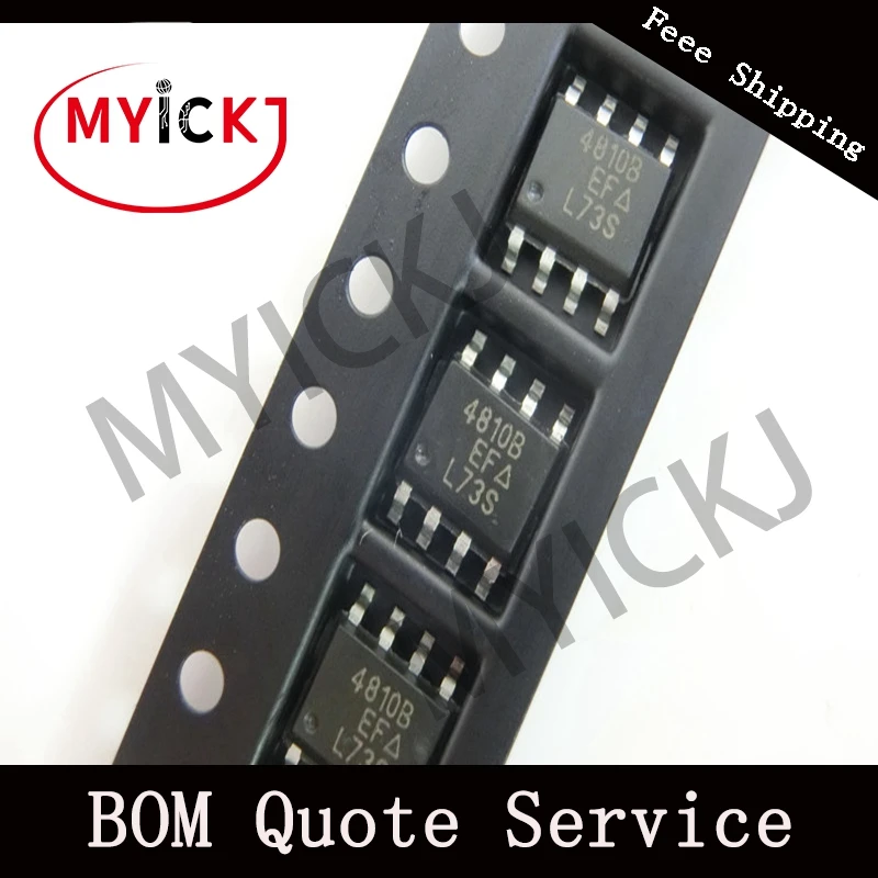 10 шт. SI4810BDY микросхема n-канальный 30-V (D-S) MOSFET с диодом Шоттки 8-SOIC 4810 | Лампы и