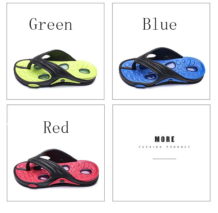 Summer Men Flip Flops Male Mixed Color Slippers Men Casual PVC EVA Shoes Summer Fashion Flats Comfortable Sandals Size 40~45
