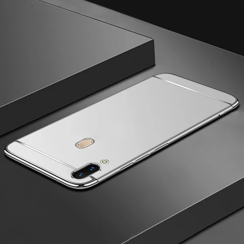 Koosuk, матовый чехол для samsung A30 A20, Роскошный Жесткий PC защитный чехол на заднюю панель для samsung Galaxy A20 A30, тонкий позолоченный чехол - Цвет: Серебристый