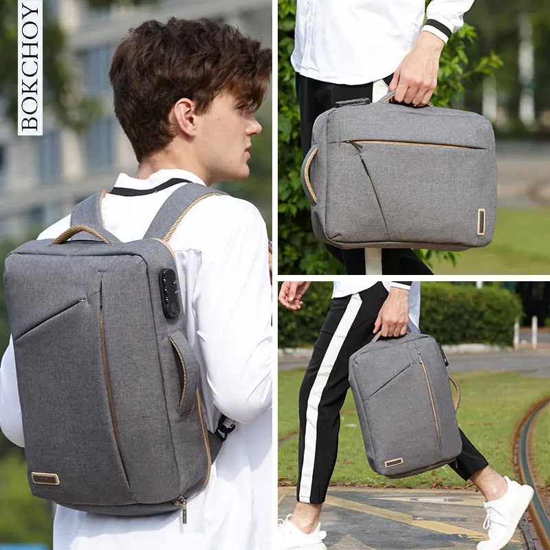 Рюкзак для ноутбука с паролем 15 дюймов Скрытая ремень Портативный сумка Новая