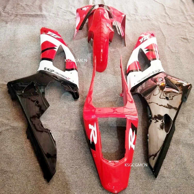 Инъекции ABS Обтекатели для Yamaha YZF1000 YZF R1 00 01 2000 2001 пластик красный и белый мотоцикл