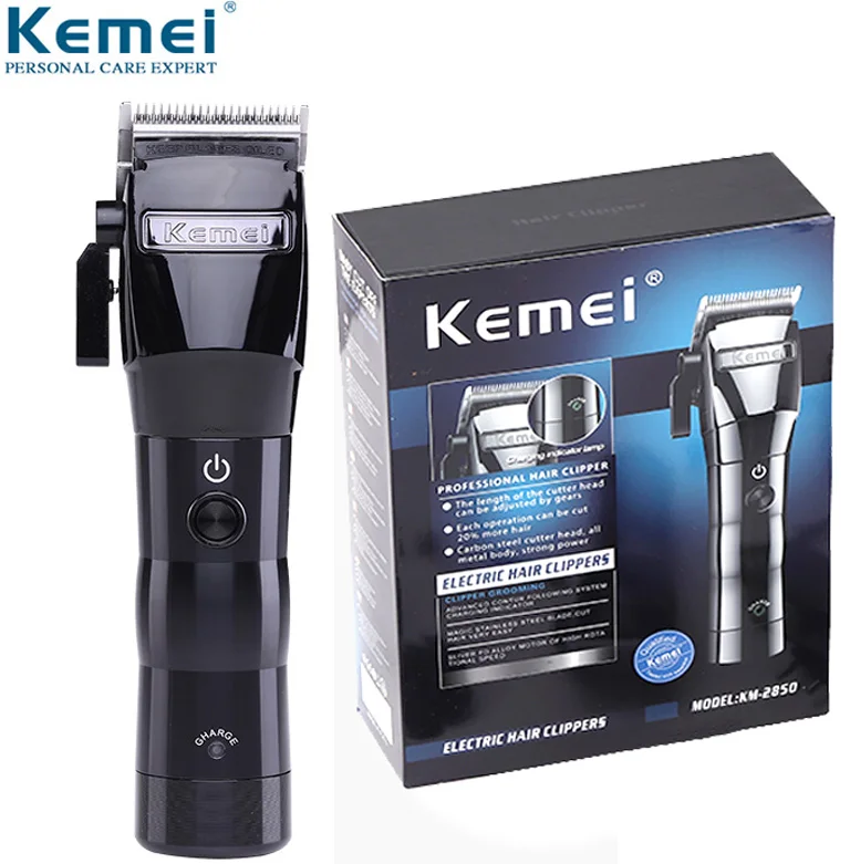 Kemei Professional машинка для стрижки волос электрическая мощная Беспроводная Машинка для стрижки волос Триммер Инструменты для укладки волос Парикмахерская
