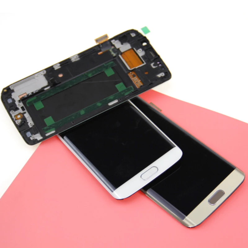 5.1для samsung Galaxy S6 Edge lcd G925 G925F SM-G925F дисплей кодирующий преобразователь сенсорного экрана в сборе с рамкой для samsung S6 Edge lcd
