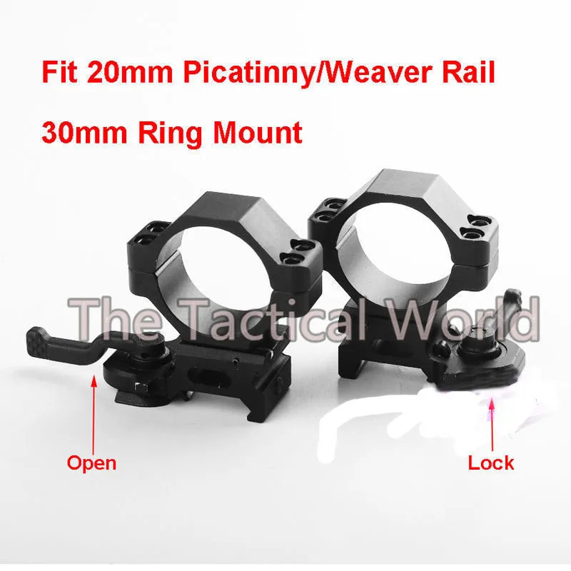 Лазерный фонарь для винтовки 2 шт. 30 мм тактический высокопрофильный кронштейн QD