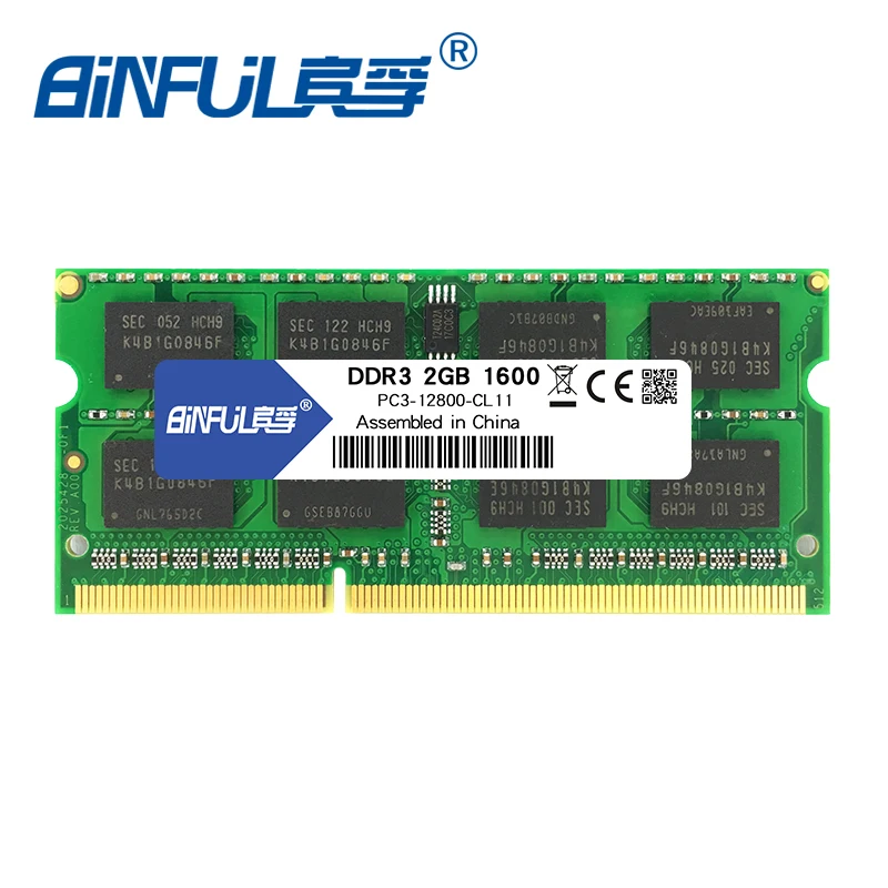 Binful DDR3 2 ГБ 4 1600 МГц PC3 12800 Память Ram лэптоп ноутбук память sodimm 1 5 V|4gb 1600mhz pc3-12800|ddr3 2gb4gb |