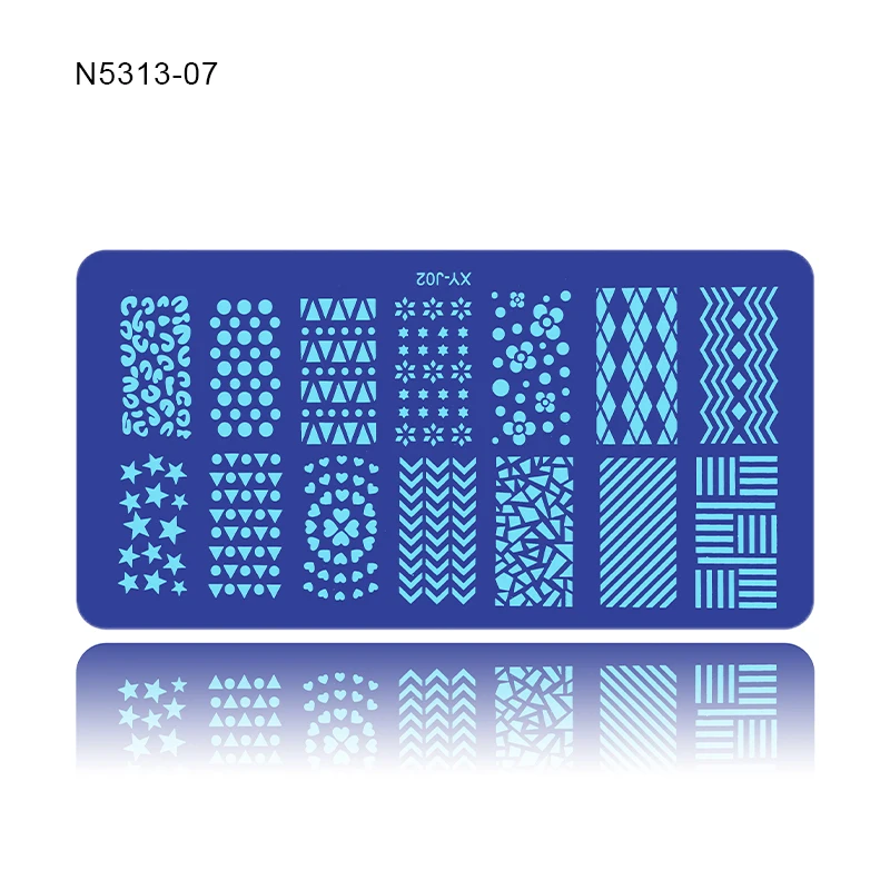 Пластины ROSALIND для стемпинга ногтей нейл-арта маникюра с цветами дизайна новая