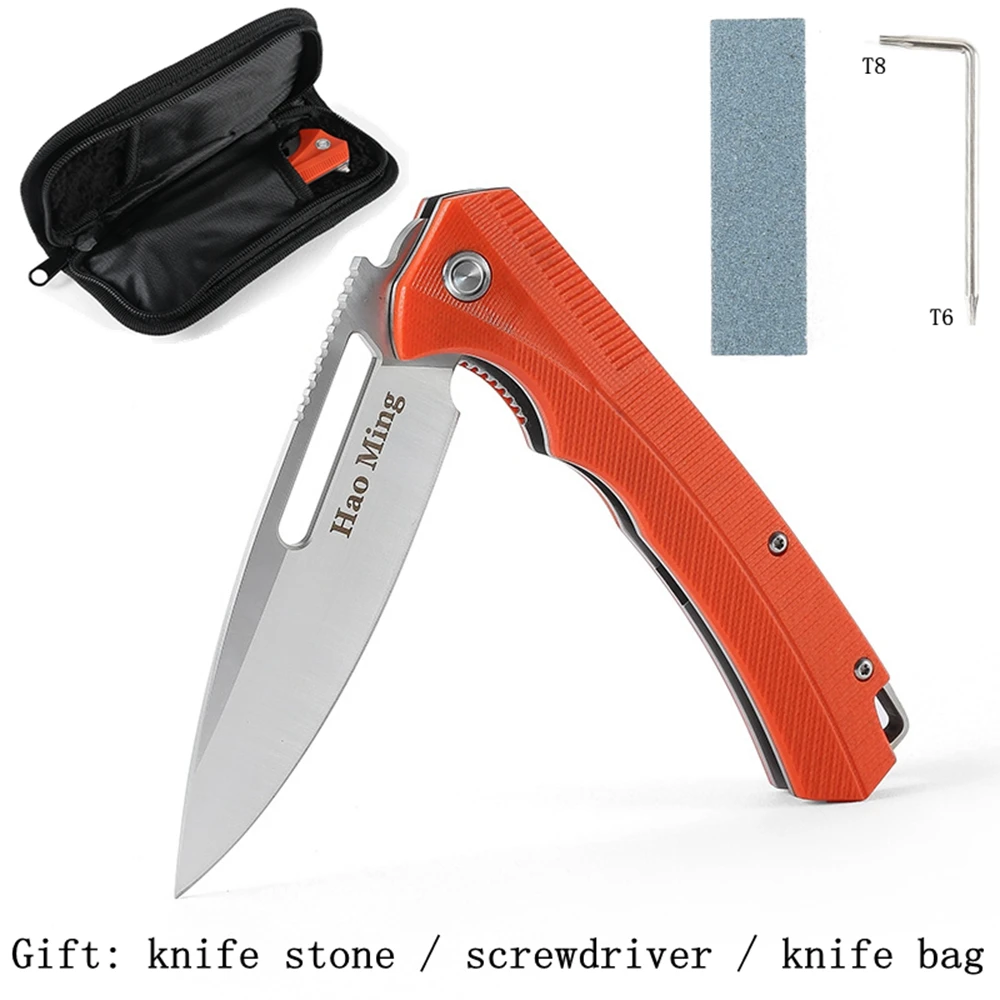 Охотничьи складные ножи для кемпинга G10 выживания на открытом воздухе резак