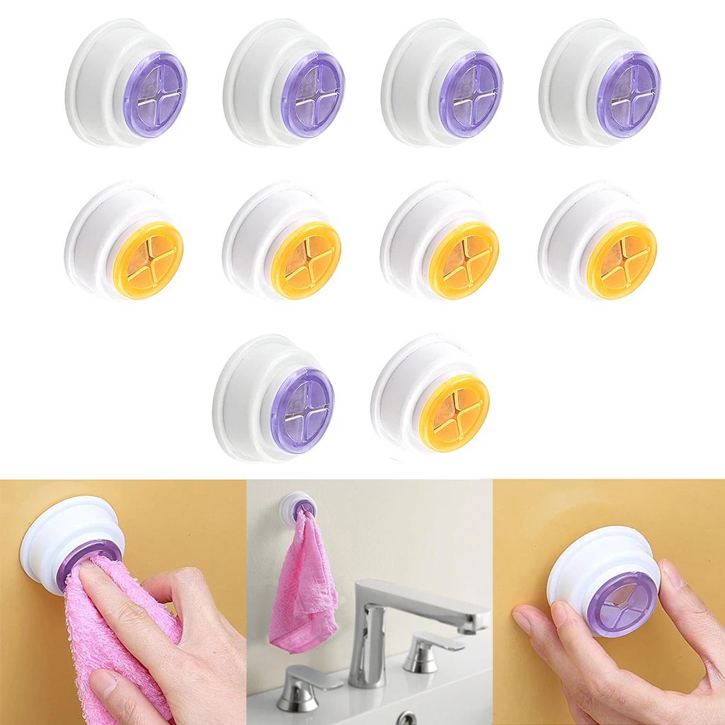

10pcs Wall Mount Tea Towel Holder Push in Dish Cloth Kitchen Tea Towel Rack