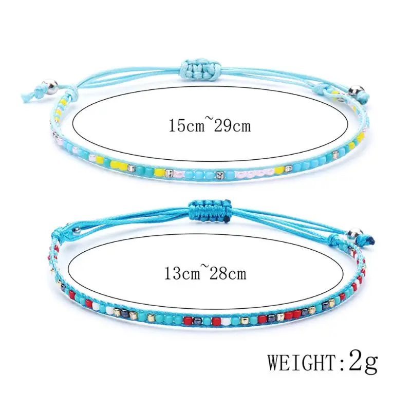 Bohemian Sead Beaded Wax Rope Handmade Braided Bracelet Woven Friendship Jewelry | Украшения и аксессуары