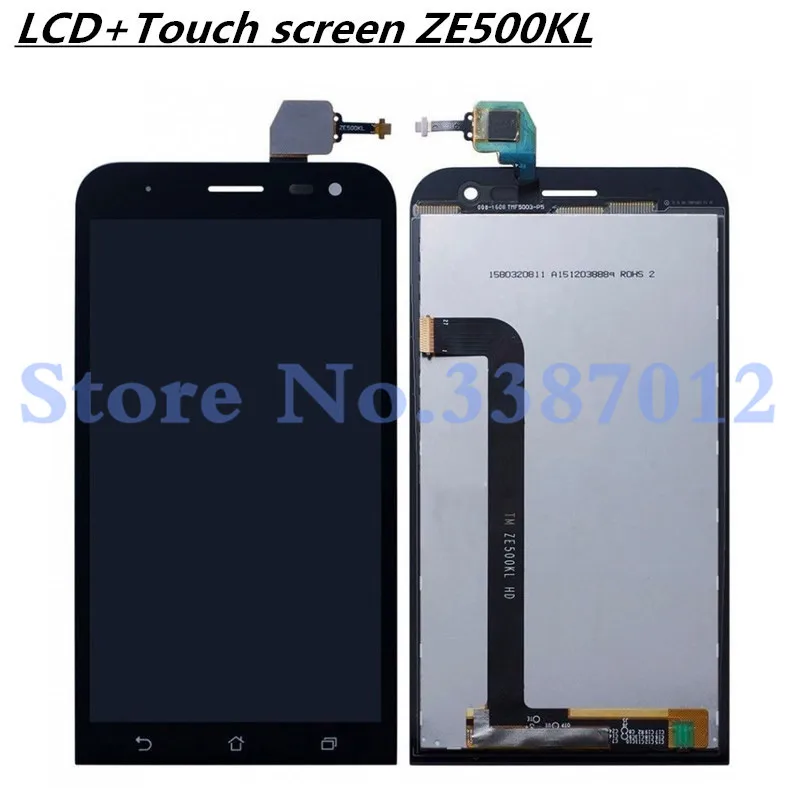 100% Новый 5 0 ''для Asus ZenFone 2 Laser ZE500KL Z00ED полный ЖК дисплей Дисплей + Сенсорный экран