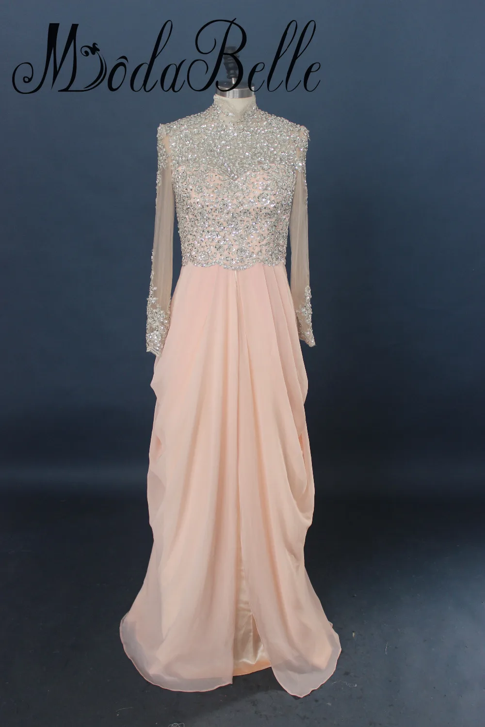 Modabelle арабский длинным рукавом Дубай Стиль Кафтан платья для выпускного вечера