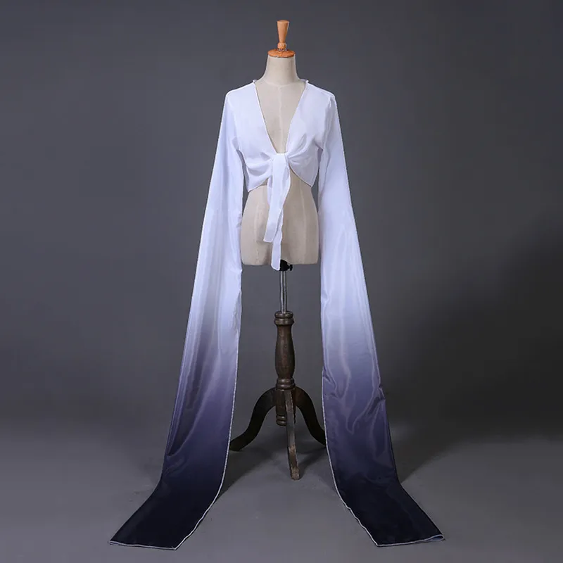 Многоцветный Hanfu воды рукава в классической Пекинской оперы Тибетский для взрослых детей практиковаться танцевальная одежда Yangko одежда - Цвет: as picture