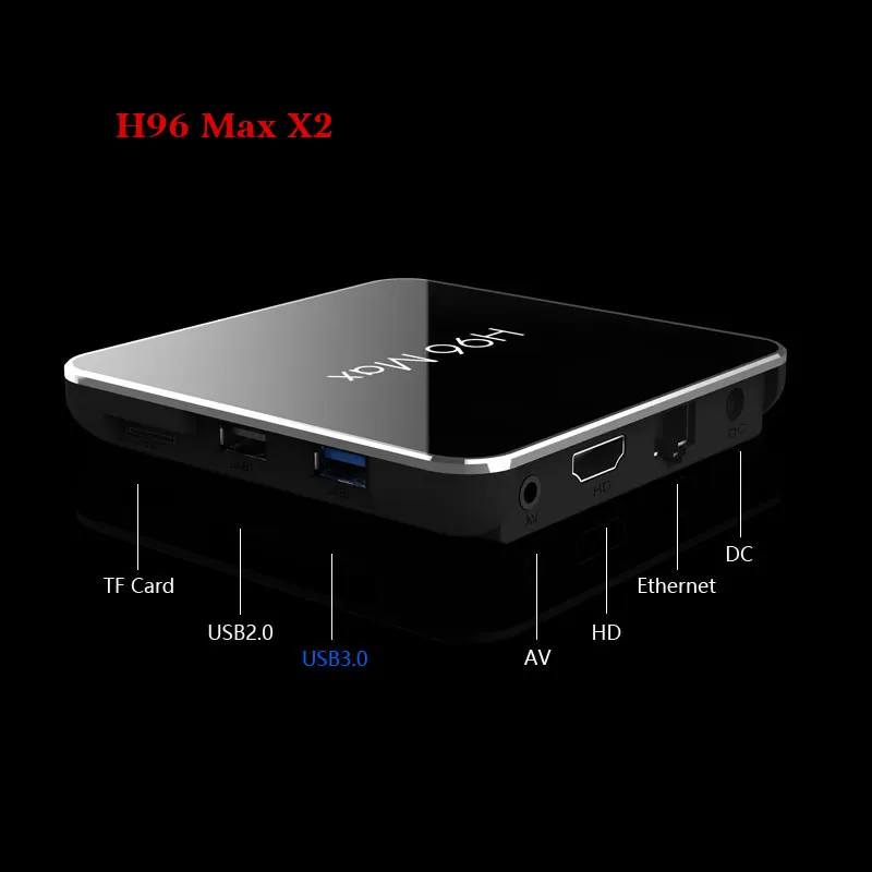 

Smart TV Box Android 8.1 H96 Max Amlogic S905X2 4 K Media Player 2 GB 16 GB pk X96Max DDR4 TV BOX Quad Core USB3.0 2.4G+5G Wifi