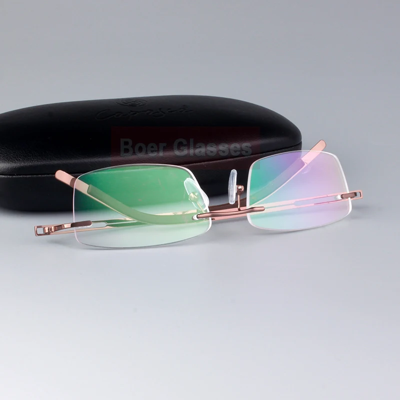 Мужские оправы для очков из нержавеющей стали очки без близорукости оптические