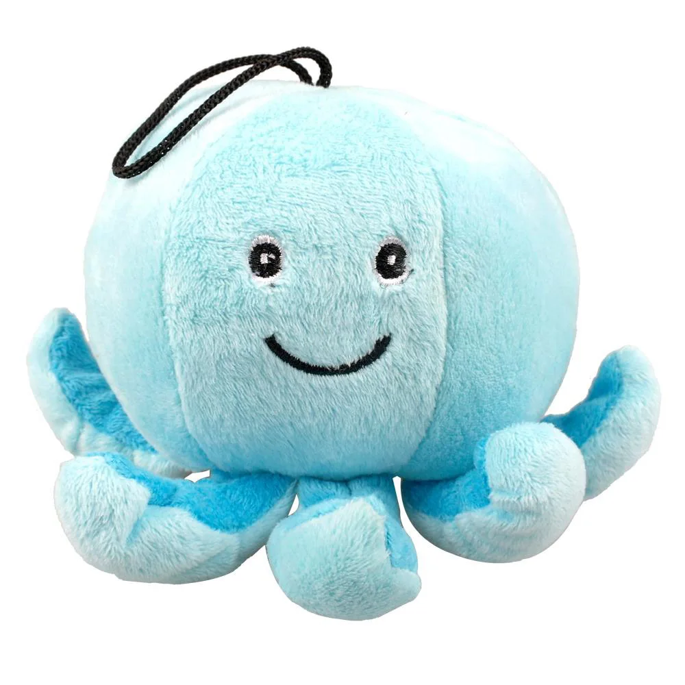 Милый осьминог плюшевая игрушка пищалка жевательная интерактивная для щенка