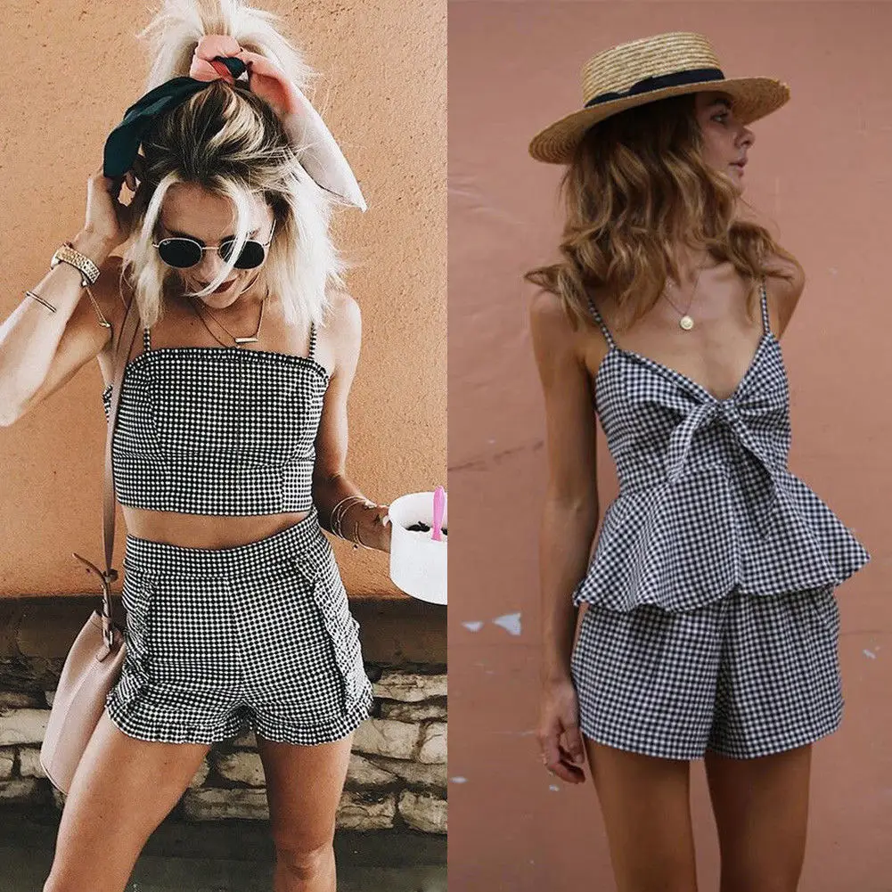 Женский праздничный комплект одежды Клубная одежда женский укороченный топ +