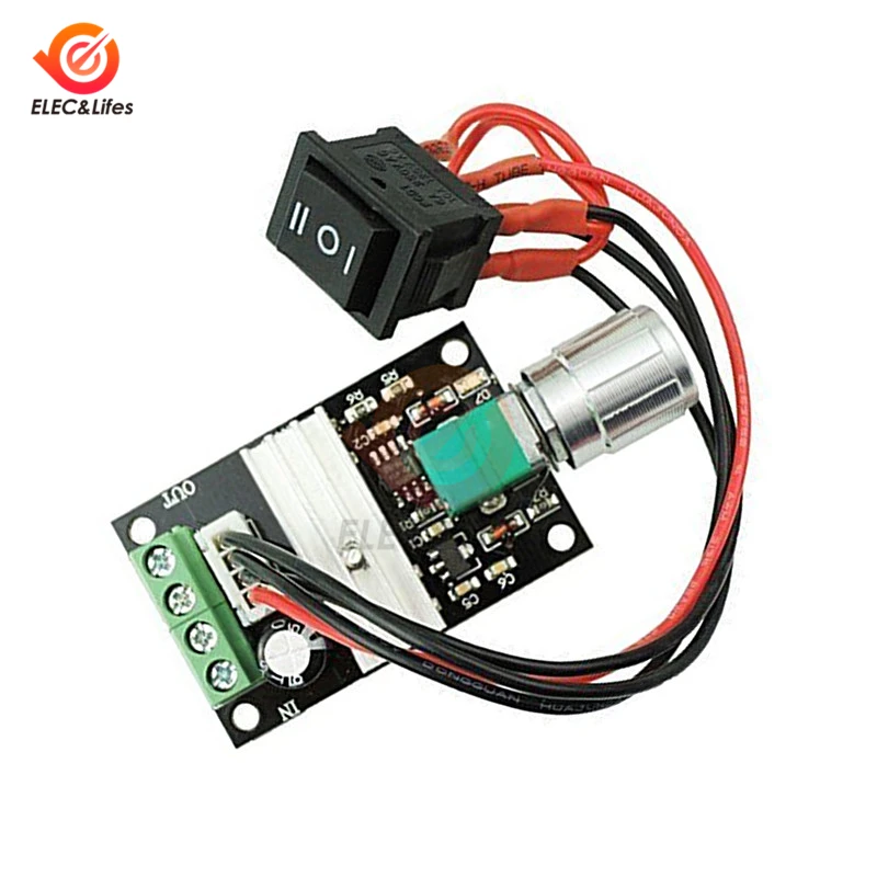 Регулируемый реверсивный регулятор скорости двигателя постоянного тока 3 А 80 Вт