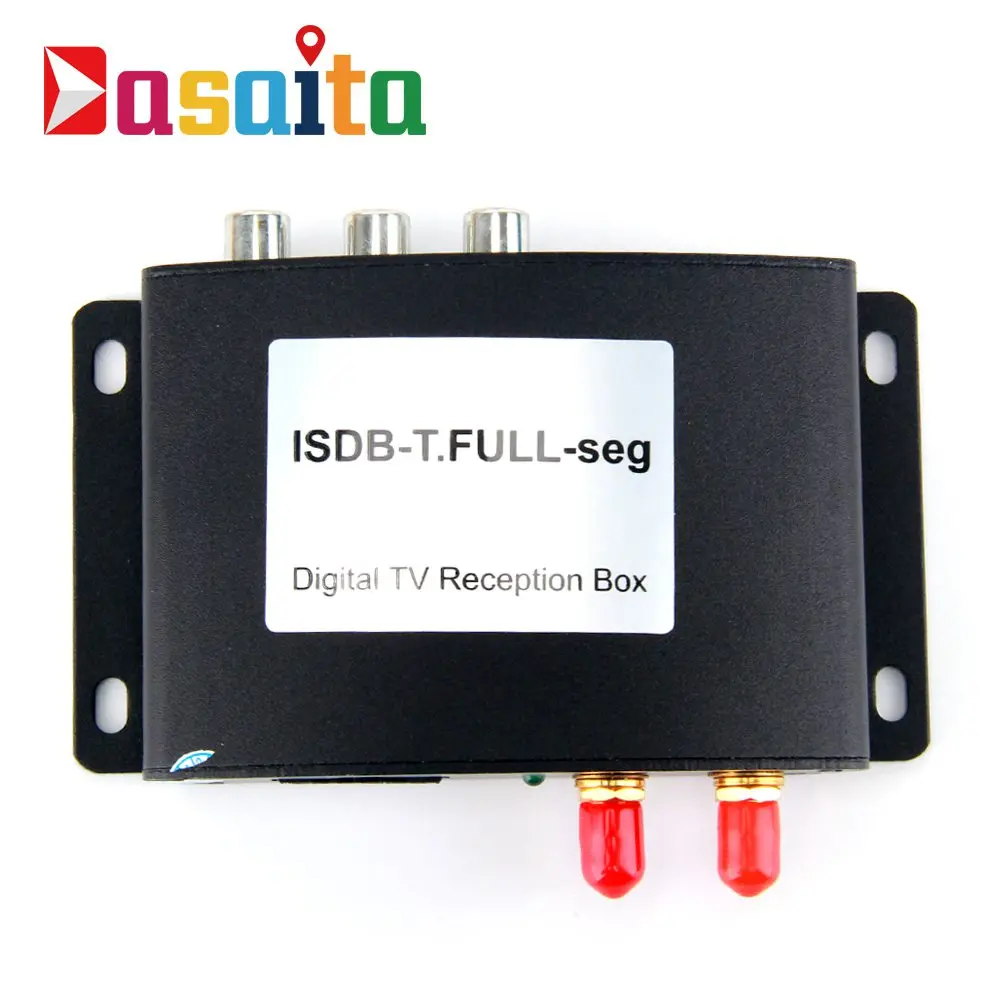 Hotaudio высокая скорость HD автомобильный тв тюнер мобильный DVB-T T2 MPEG-4 цифровой ТВ приемник коробка двойные антенны для России Европейский - Название цвета: ISDB-T-For Brail