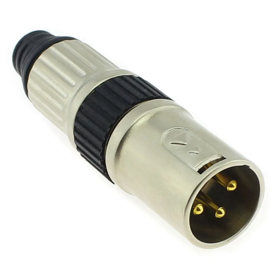 EClyxun 1 пара XLR 3 Pin микрофон аудио разъем штекер + Женский Джек черный караоке спикер