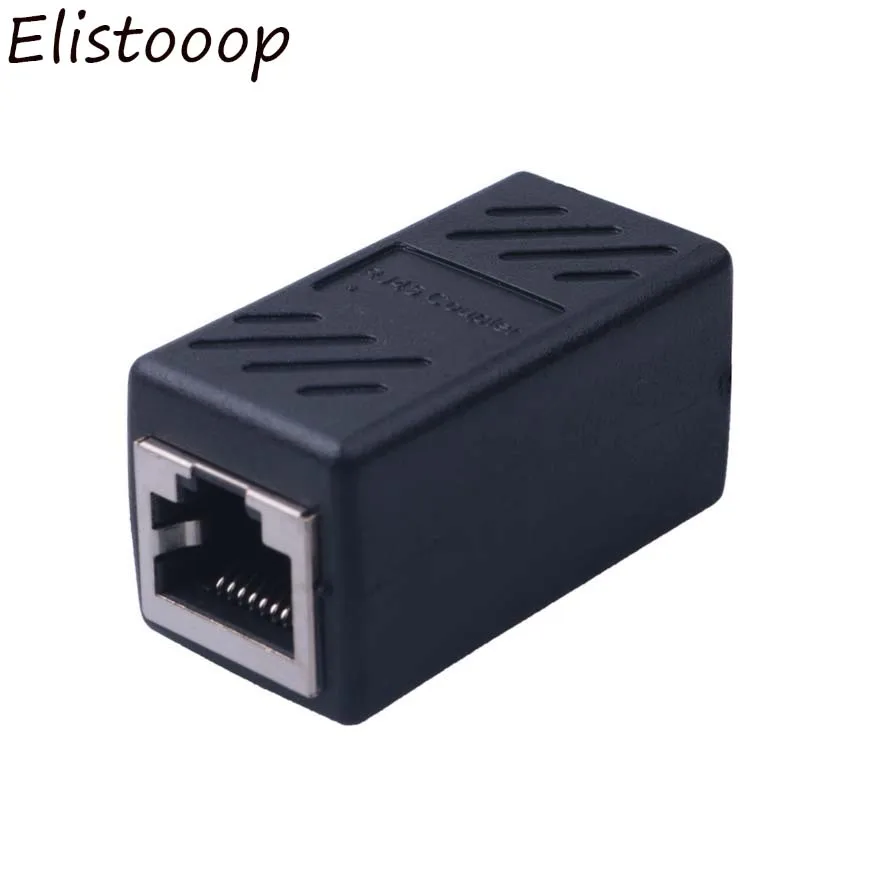 Elistooop RJ45 гнездо к гнезду сетевой Ethernet LAN сплиттер соединительная головка
