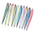 Комплект из 2 предметов креативные Канцтовары морской рыбы шариковая ручка стильная футболка с изображением персонажей видеоигр Шариковая ручка для школы офиса письменные принадлежности канцелярские принадлежности (разные цвета)