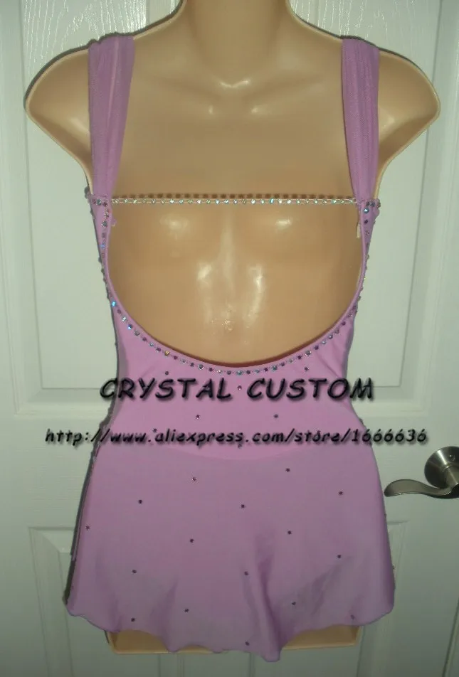 Фиолетовое платье для фигурного катания девочек новые Брендовые платья на