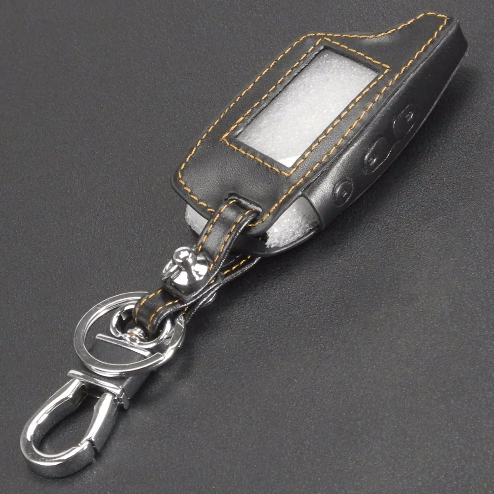 jingyuqin Leather Key Case Cover For Pandora DXL3000 Two Way LCD Remote Starter Car Alarm Systems | Автомобили и мотоциклы