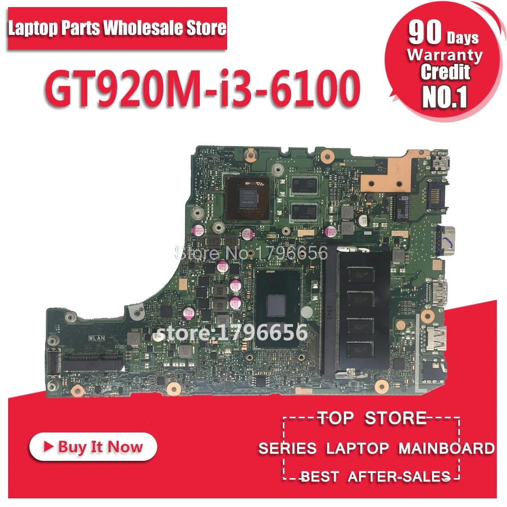 X302UV I3 6100 CPU 4G RAM материнская плата для ноутбука For Asus X302U X302UA 90NB0BM0 R00020 Бесплатная