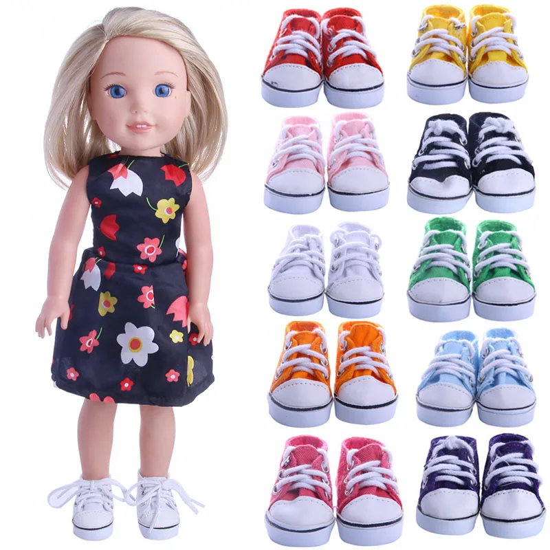 

Pure Canvas Shoes Wear Fit Sharon&14.5 Inch Wellie Wisher Doll Clothes Accessories(Buy 3 or more, Free Shipping),Birthday Gift