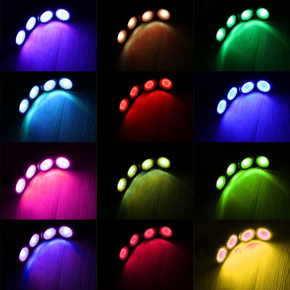 4 шт./компл. RGB led сад Точечный светильник 10 Вт IP65 открытый сад led точечный светильник 110V 220V led декоративный Точечный светильник для сада