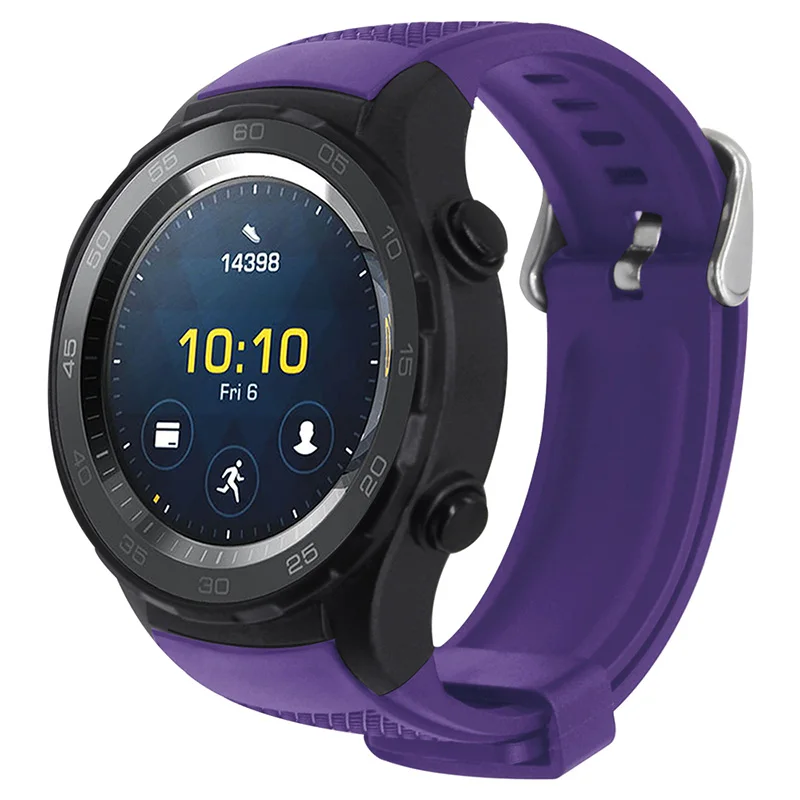 Пластиковый резиновый ремешок для часов 20 мм ремешок для часов Quick Release для huawei Watch 2