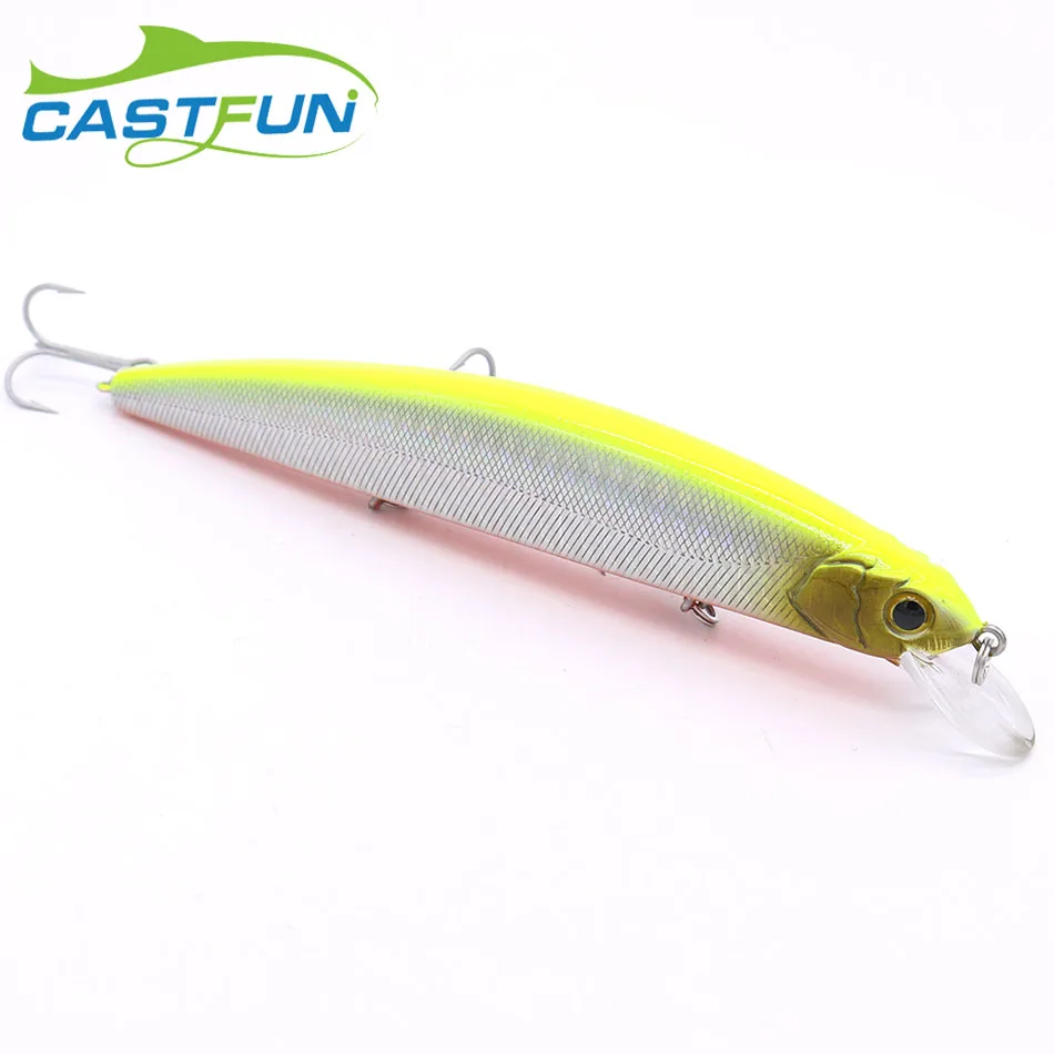 CASTFUN большая приманка Minnow 20 г 13 см плавающая верхняя водная воблер Щука