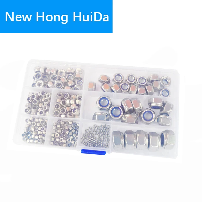 Нейлоновые фиксирующие гайки метрическая резьба шестигранная вставка Стопорная