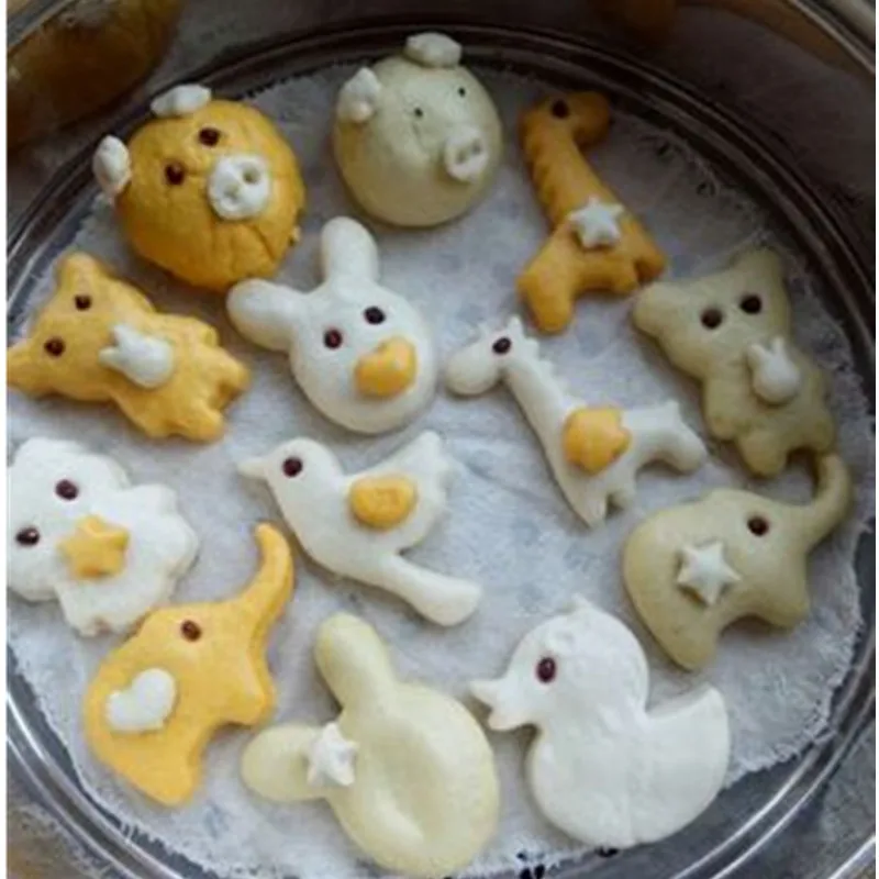 6 шт./компл. Нержавеющая сталь Cookie Фондант Торт плесень Фрукты овощерезка Кухня