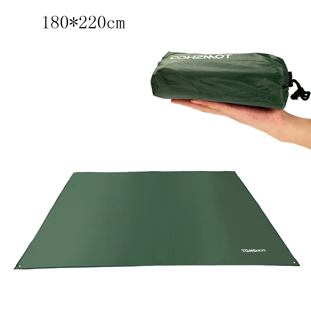 dark green M TOMSHOO Открытый Тент брезент солнцезащитный навес водонепроницаемый походный коврик пляжный матрас наземный листовой навес туристическое одеяло для пикника - Цвет: dark green M
