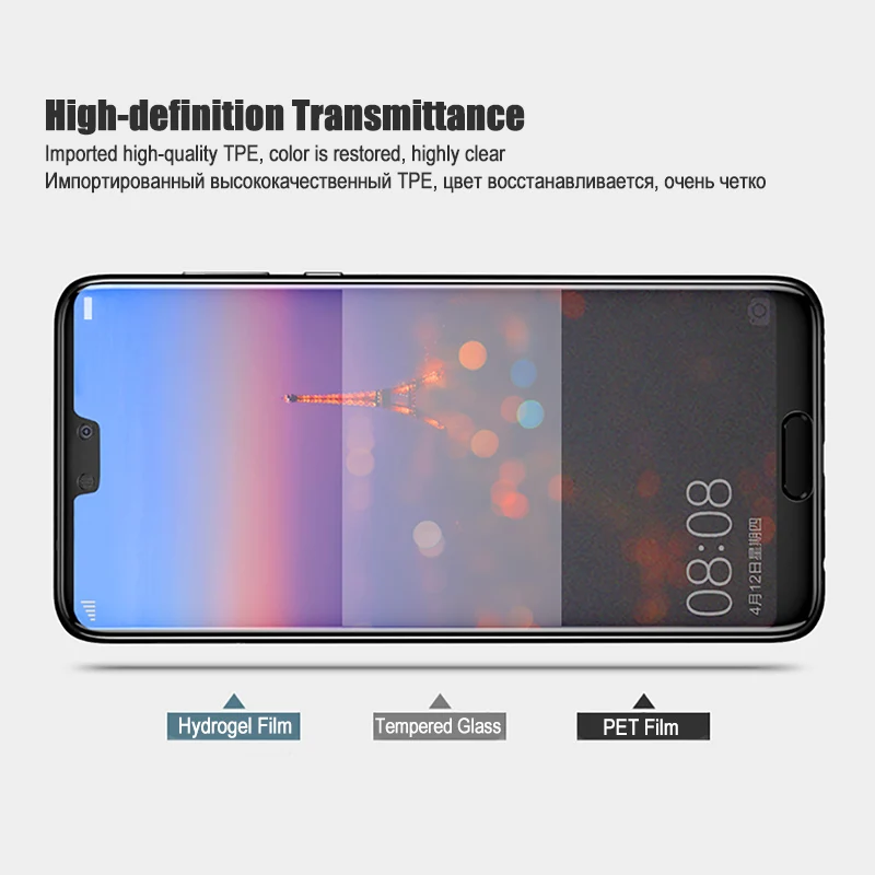 3D полное покрытие мягкая Гидрогелевая Защитная пленка для Huawei P30 P20 Pro Защита