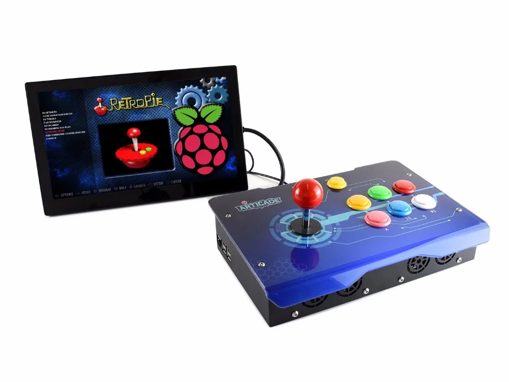 Arcade C 1P Acce Pack Raspberry Pi 3B + игровая приставка для аркадных игр маленькая Портативная