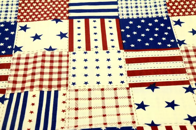 100x160 см Бесплатная доставка американский флаг печатная хлопковая ткань сделай